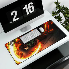 Load image into Gallery viewer, Tanjiro, Flaming, Katana, Kimetsu no Yaiba, Mouse Pad (Desk Mat)
