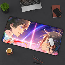 Load image into Gallery viewer, Your Name. Mouse Pad (Desk Mat) On Desk

