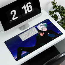 Load image into Gallery viewer, Darker Than Black Hei, Yin, Mao Mouse Pad (Desk Mat) With Laptop
