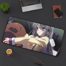 Load image into Gallery viewer, Tomoyo Sakagami Mouse Pad (Desk Mat) On Desk
