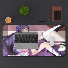 Load image into Gallery viewer, Kuroneko Mouse Pad (Desk Mat) With Laptop
