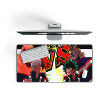 Load image into Gallery viewer, Endeavor And Shoto Todoroki Vs. All Might and Izuku Midoriya Mouse Pad (Desk Mat) On Desk
