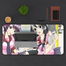 Load image into Gallery viewer, Monogatari (Series) Mouse Pad (Desk Mat) With Laptop
