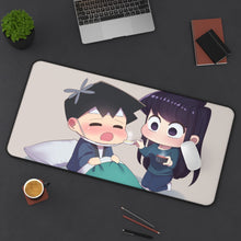 Load image into Gallery viewer, Komi Can&#39;t Communicate Komi Shouko, Tadano Hitohito Mouse Pad (Desk Mat) On Desk
