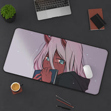 Load image into Gallery viewer, Zero Two Mouse Pad (Desk Mat) On Desk

