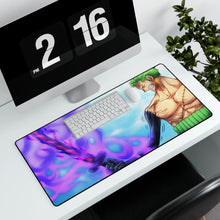 Load image into Gallery viewer, One Piece Roronoa Zoro Mouse Pad (Desk Mat) With Laptop

