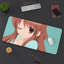 Load image into Gallery viewer, The Melancholy Of Haruhi Suzumiya Mouse Pad (Desk Mat) On Desk
