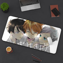Load image into Gallery viewer, The Promised Neverland Ray, Norman, Emma Mouse Pad (Desk Mat) On Desk
