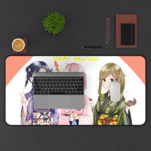 Load image into Gallery viewer, Laid-Back Camp by Mouse Pad (Desk Mat) With Laptop
