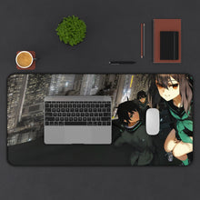 Load image into Gallery viewer, Shinoa, Yu &amp; Yoichi Mouse Pad (Desk Mat) With Laptop
