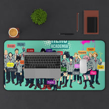 Load image into Gallery viewer, My Hero Academia Izuku Midoriya, Katsuki Bakugou, Shouta Aizawa, Tsuyu Asui Mouse Pad (Desk Mat) With Laptop
