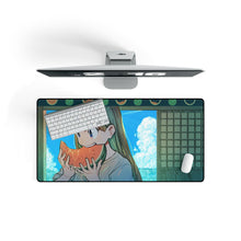 Load image into Gallery viewer, Anime Girl Eating a Watermelon Mouse Pad (Desk Mat) On Desk
