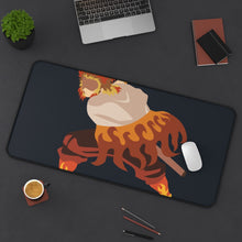 Load image into Gallery viewer, Kyojuro Rengoku , Hashira flame Mouse Pad (Desk Mat) On Desk
