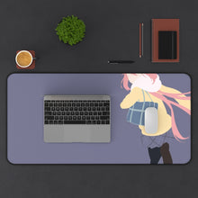 Load image into Gallery viewer, Laid-Back Camp by Mouse Pad (Desk Mat) With Laptop
