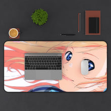 Load image into Gallery viewer, Kaori Miyazono Mouse Pad (Desk Mat) With Laptop
