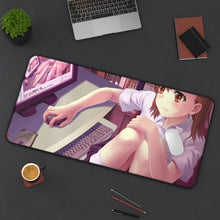 Load image into Gallery viewer, A Certain Magical Index Mikoto Misaka Mouse Pad (Desk Mat) On Desk
