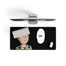 Load image into Gallery viewer, Anime One-Punch Man Mouse Pad (Desk Mat) On Desk
