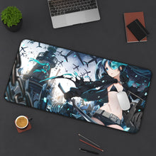 Load image into Gallery viewer, Black Rock Shooter Mouse Pad (Desk Mat) On Desk
