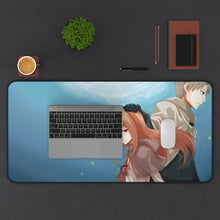 Load image into Gallery viewer, Spice And Wolf Mouse Pad (Desk Mat) With Laptop
