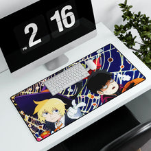 Load image into Gallery viewer, Mob Psycho 100 Arataka Reigen, Shigeo Kageyama, Teruki Hanazawa Mouse Pad (Desk Mat) With Laptop
