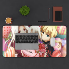 Load image into Gallery viewer, Illyasviel Von Einzbern, Saber (Fate Series) 8k Mouse Pad (Desk Mat) With Laptop
