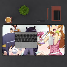 Load image into Gallery viewer, Oreimo Kirino Kousaka, Saori Makishima, Meruru Mouse Pad (Desk Mat) With Laptop
