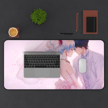 Load image into Gallery viewer, Gurren Lagann Simon, Nia Teppelin Mouse Pad (Desk Mat) With Laptop
