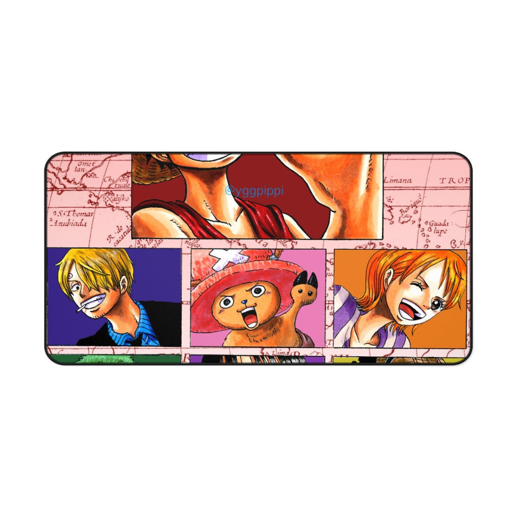 One Piece Monkey D. Luffy, Roronoa Zoro, Sanji, Nico Robin, Tony Tony Chopper Mouse Pad (Desk Mat)