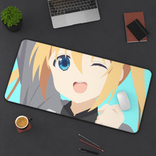 Load image into Gallery viewer, Blend S Kaho Hinata Mouse Pad (Desk Mat) On Desk
