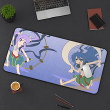 Load image into Gallery viewer, Lucky Star Konata Izumi, Kagami Hiiragi Mouse Pad (Desk Mat) On Desk

