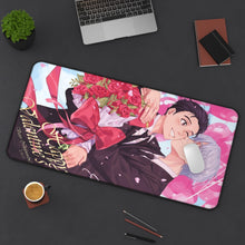 Load image into Gallery viewer, Yuri!!! On Ice Victor Nikiforov, Yuuri Katsuki Mouse Pad (Desk Mat) On Desk
