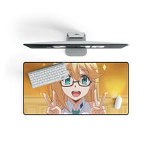 Load image into Gallery viewer, Ahegao Double-Peace Happy Mouse Pad (Desk Mat) On Desk
