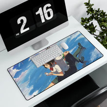 Load image into Gallery viewer, Your Name. Mouse Pad (Desk Mat) With Laptop
