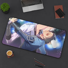 Load image into Gallery viewer, Yuri!!! On Ice Victor Nikiforov, Yuuri Katsuki Mouse Pad (Desk Mat) On Desk
