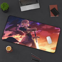 Load image into Gallery viewer, Saber (Fate Series) Mouse Pad (Desk Mat) On Desk
