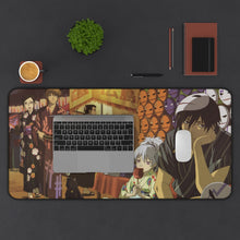 Load image into Gallery viewer, Darker Than Black Hei, Yin Mouse Pad (Desk Mat) With Laptop
