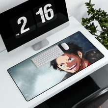 Load image into Gallery viewer, One Piece Monkey D. Luffy Mouse Pad (Desk Mat) With Laptop
