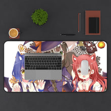 Load image into Gallery viewer, Is The Order A Rabbit? Mouse Pad (Desk Mat) With Laptop
