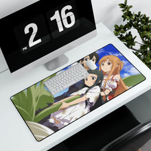 Load image into Gallery viewer, Sword Art Online Asuna Yuuki, Yui Mouse Pad (Desk Mat) With Laptop
