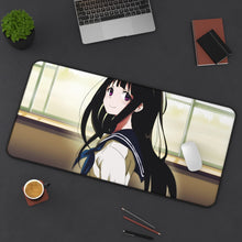 Load image into Gallery viewer, Eru Chitanda Smiling face Mouse Pad (Desk Mat) On Desk
