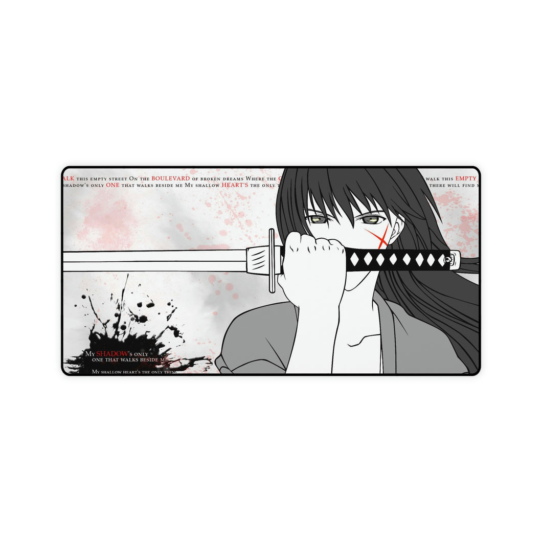Anime Rurouni Kenshin Mouse Pad (Desk Mat)