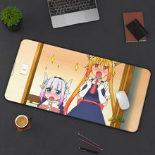 Load image into Gallery viewer, Miss Kobayashi&#39;s Dragon Maid Kanna Kamui, Kobayashi San Chi No Maid Dragon, Tohru Mouse Pad (Desk Mat) On Desk
