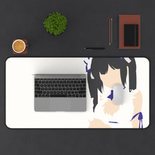 Load image into Gallery viewer, Is It Wrong To Try To Pick Up Girls In A Dungeon? Mouse Pad (Desk Mat) With Laptop
