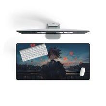 Load image into Gallery viewer, Girl looking at lanterns in the sky Mouse Pad (Desk Mat) On Desk
