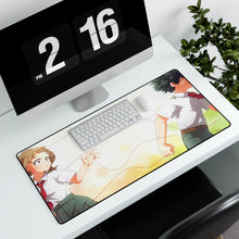 Load image into Gallery viewer, Ochako and Izuku Mouse Pad (Desk Mat) With Laptop

