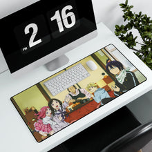 Load image into Gallery viewer, Noragami Yato, Yukine, Hiyori Iki, Kofuku Ebisu, Daikoku Mouse Pad (Desk Mat) With Laptop
