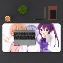 Load image into Gallery viewer, Is The Order A Rabbit? Mouse Pad (Desk Mat) With Laptop
