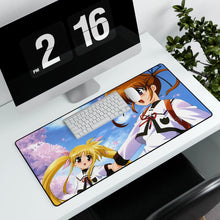 Load image into Gallery viewer, Magical Girl Lyrical Nanoha Mouse Pad (Desk Mat) With Laptop
