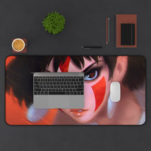 Load image into Gallery viewer, Princess Mononoke Mouse Pad (Desk Mat) With Laptop

