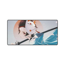 Load image into Gallery viewer, Tanjiro Kamado, Katana, Mask, Kimetsu no Yaiba, Mouse Pad (Desk Mat)
